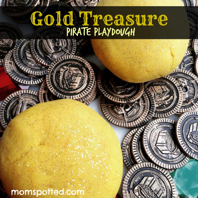 Make Your Own Gold Treasure Pirate Playdough