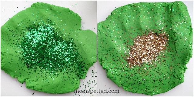 Homemade St. Patrick's Day Leprechaun Gold Play Dough {Fun Crafts with Mom}