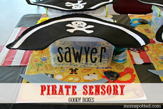 Pirate Treasure Box Sensory Kit Goody Boxes for Pirate Party