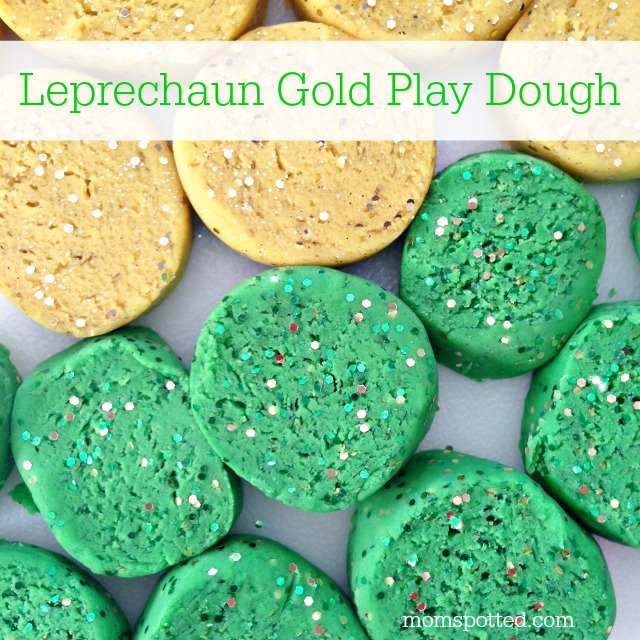 Homemade St. Patrick's Day Leprechaun Gold Play Dough {Fun Crafts with Mom}