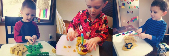 The BEST Easy No Cook Play Dough! Sawyer playing