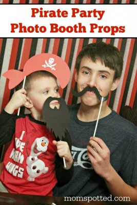 Pirate Party Photo Booth Prop, Children Pirate Photo Booth Prop