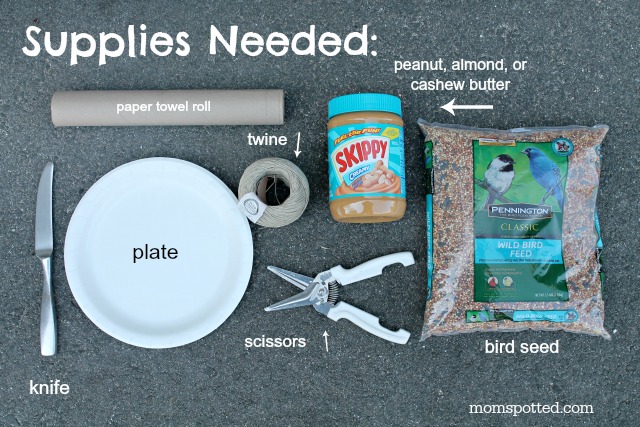 How To Make Your Own Bird Seed Feeders {Fun Crafts with Mom} Supplies Needed