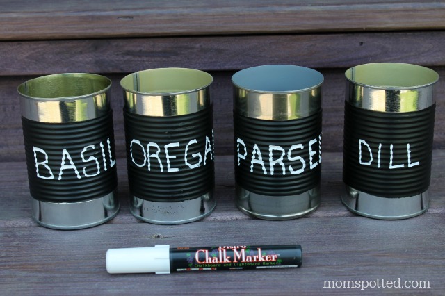 Grow Your Garden: Chalkboard Soup Can Herbs {Fun Crafts with Mom}