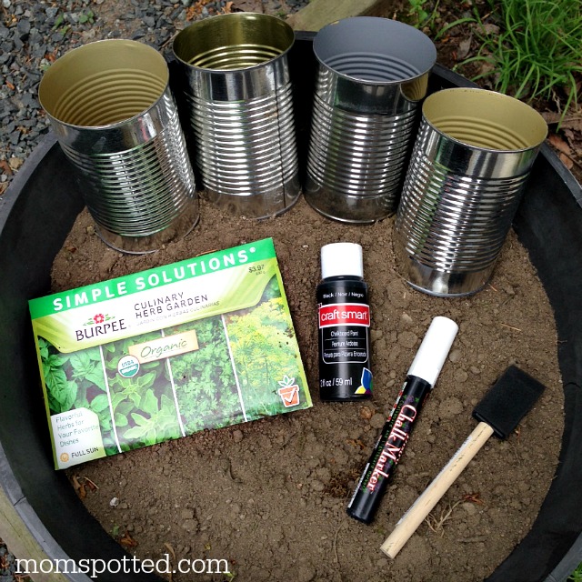 Grow Your Garden: Chalkboard Soup Can Herbs {Fun Crafts with Mom}