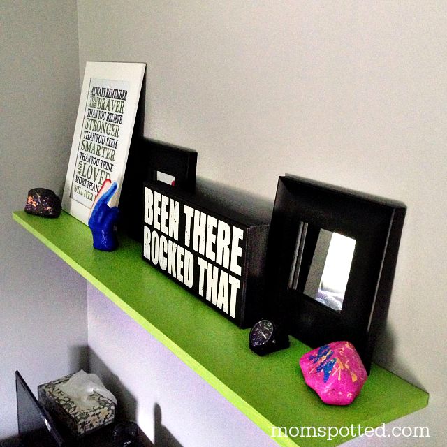 Custom Wall Shelf {Home Decor Tutorial} with Ace Hardware Paint on momspotted.com