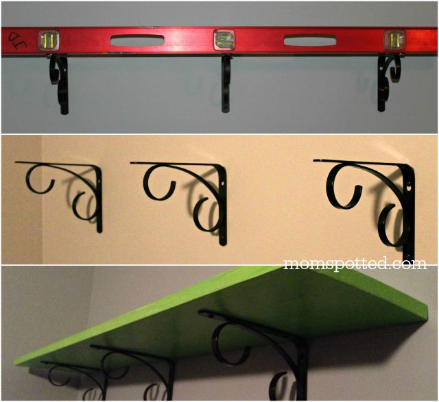 Custom Wall Shelf {Home Decor Tutorial} with Ace Hardware Paint on momspotted.com