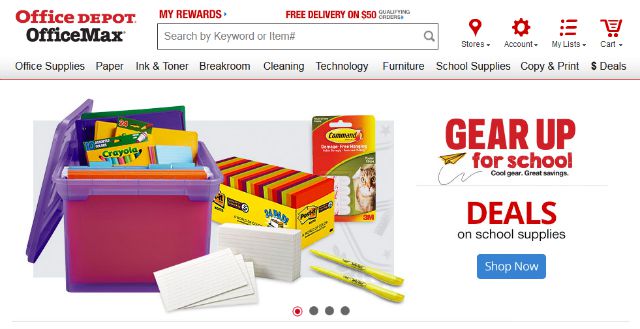 office depot website