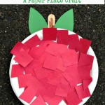 A is for Apple! An Apple Paper Plate Preschool Craft! | Fun Crafts with Mom