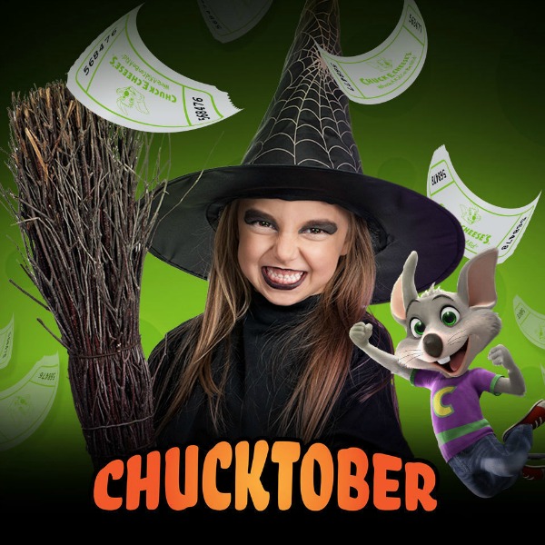 Celebrate "Chucktober" this October at Chuck E. Cheese!