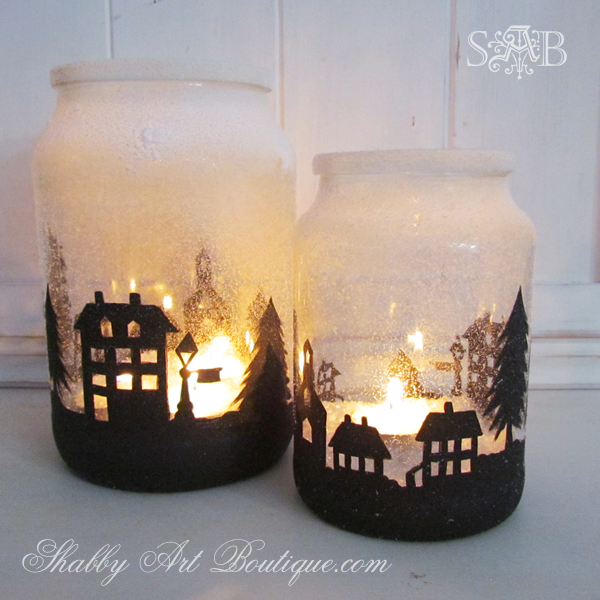 Christmas Township Candle Holder