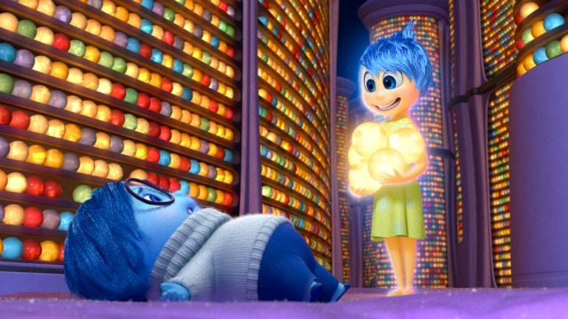 INSIDE OUT - Pictured (L-R): Sadness, Joy. ©2015 Disney•Pixar. All Rights Reserved.