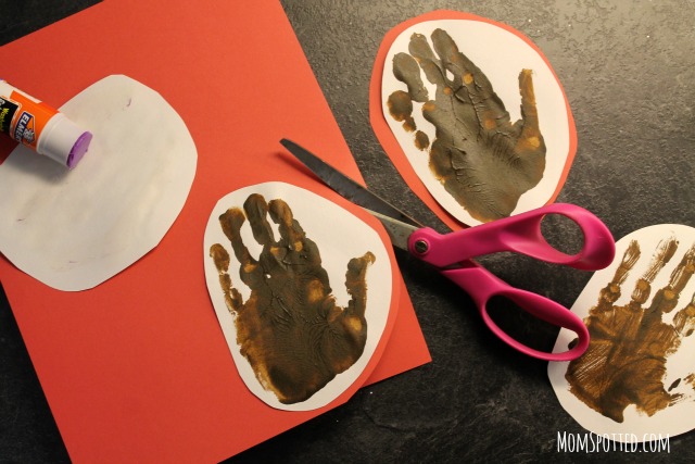 Preschool Reindeer Handprint Ornaments