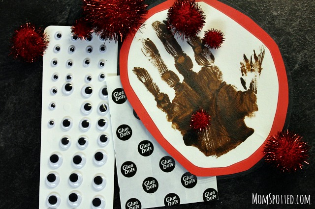 Preschool Reindeer Handprint Ornaments