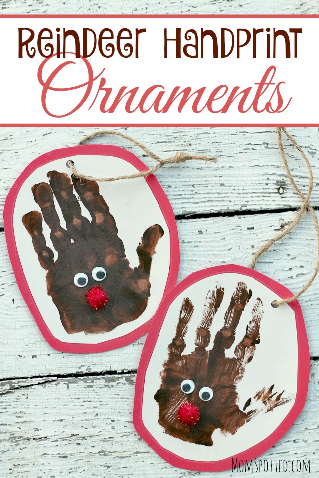 Reindeer Handprint Ornaments MS