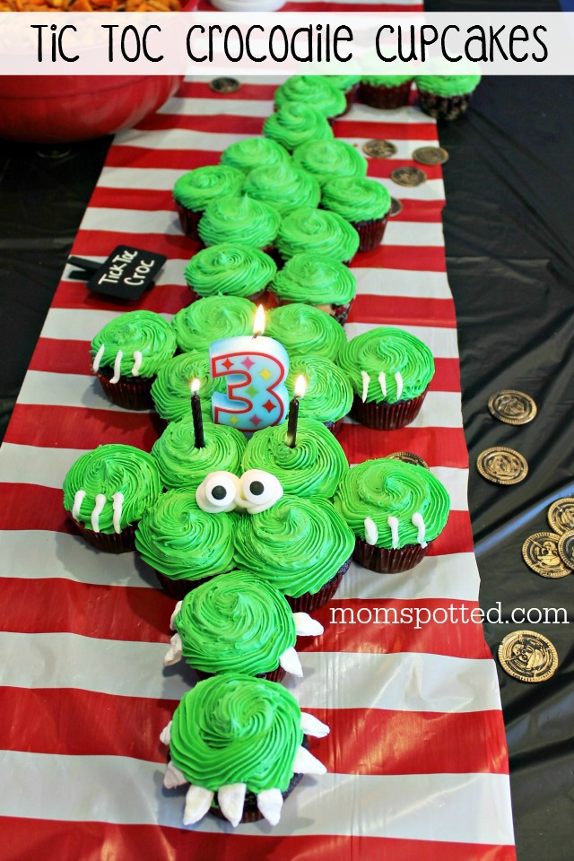 Tic Toc Croc Pirate Crocodile Cupcakes