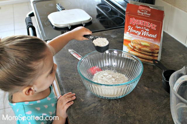 Breakfast Night With Krusteaz & Honey Wheat Applesauce Pancakes