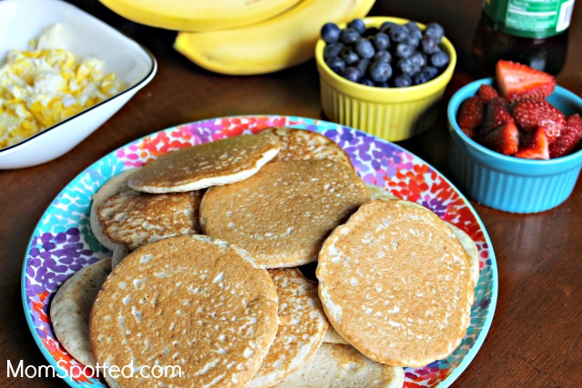 Breakfast Night With Krusteaz & Honey Wheat Applesauce Pancakes