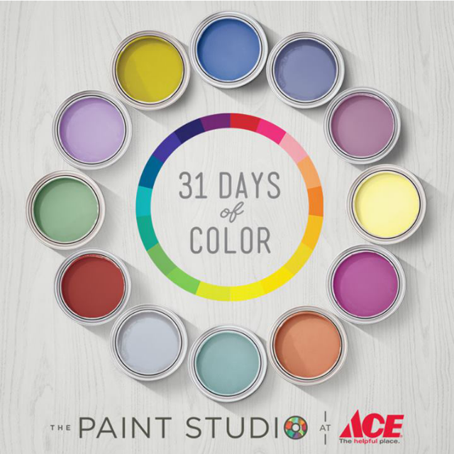 Ace Hardware's #31daysofcolor contest at the Paint Studio