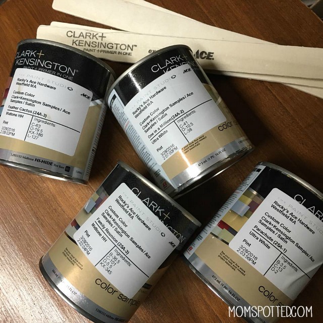 Clark + Kensington paint samples from Ace Hardware