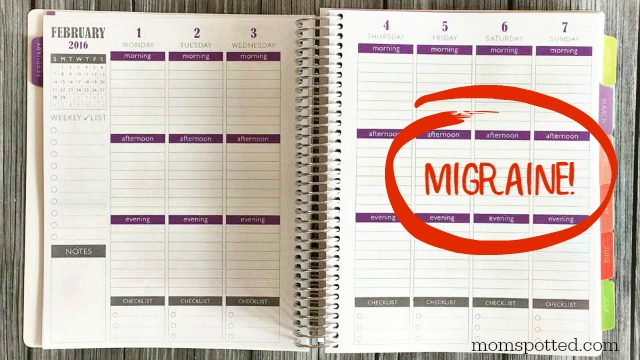 Plum Planner migraine sufferers