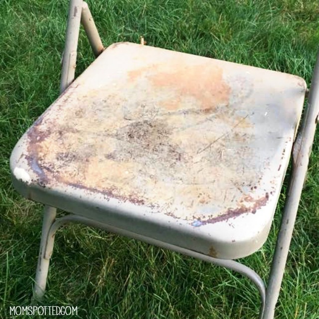 Rusty Metal Folding Chairs