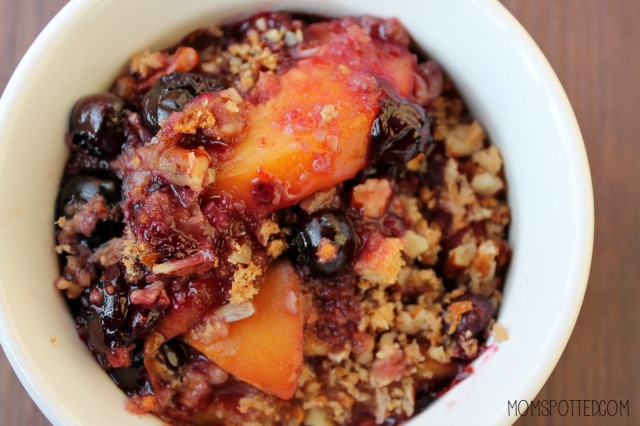 Peach and Blueberry Oat Crisp Recipe