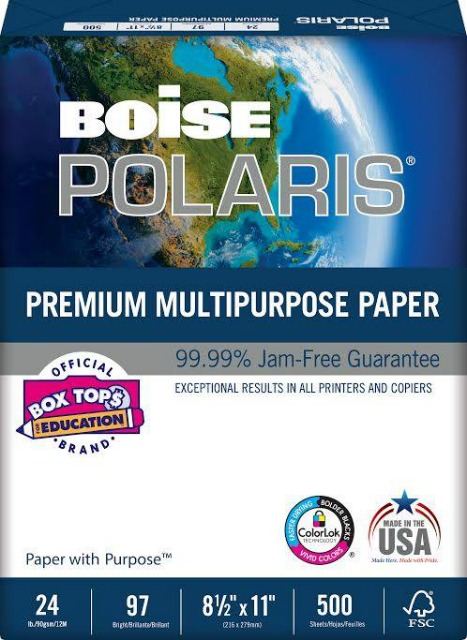 Give Back To Schools With Box Tops & Boise POLARIS Papers