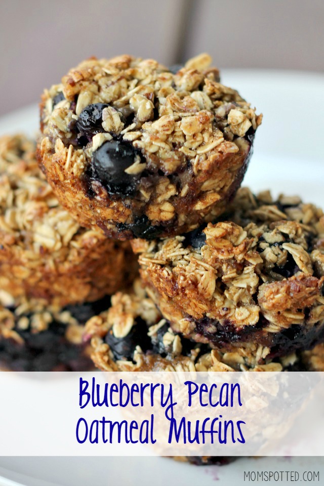 Gluten-Free Blueberry Pecan Oatmeal Muffins Recipe