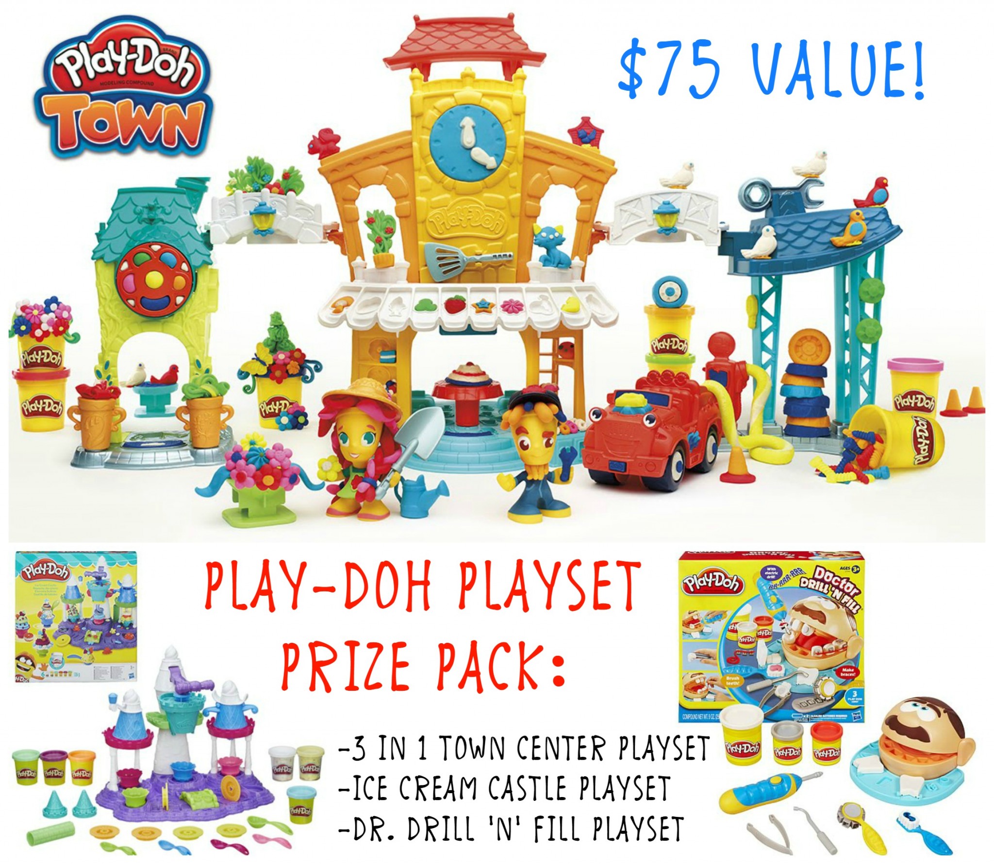 Play doh town 3 best sale in 1