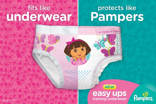 New Training Underwear from Pampers Easy Ups for Toddlers