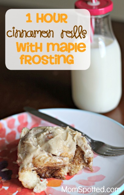 The Perfect and Delicious 1 Hour Cinnamon Roll With Maple Frosting Recipe