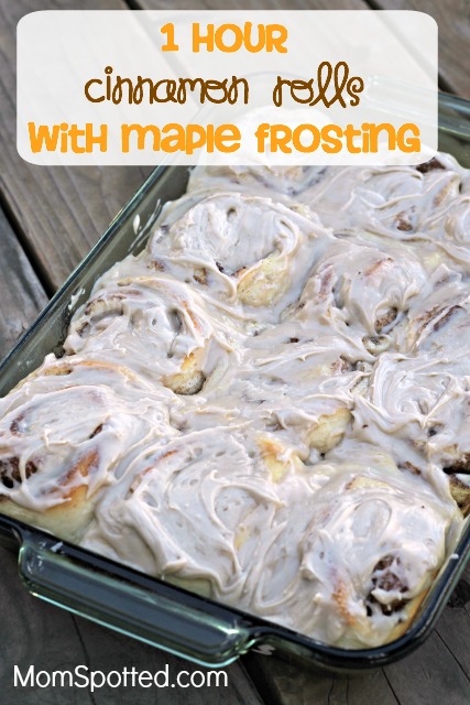 Perfect and Delicious 1 Hour Cinnamon Rolls With Maple Frosting Recipe