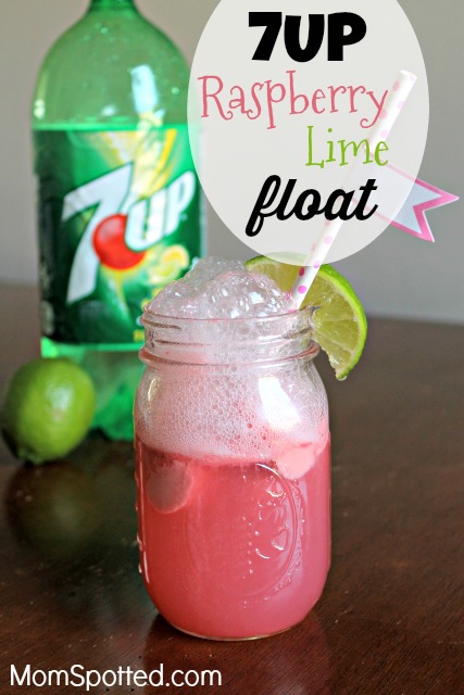 Mix It Up With 7UP® Raspberry Lime Floats