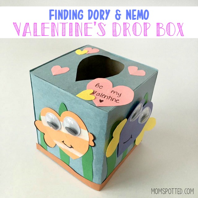 Finding Dory and Nemo Valentine's Drop Box Craft 