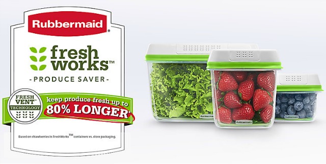 Keep Produce Fresh Longer with Rubbermaid FreshWorks Produce