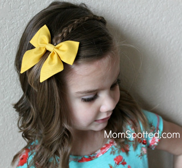 Four Little Girl Hair Styles Ideas With Modern Piggy Bows - Mom Spotted