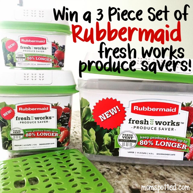  Rubbermaid 3-Piece Produce Saver Containers for