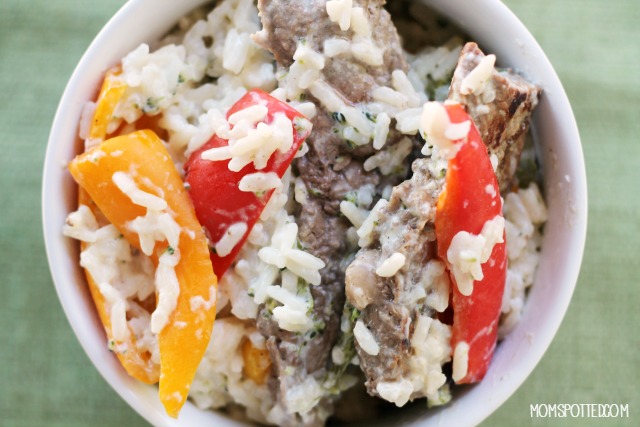 Philly Style Steak & Peppers Rice Dinner Recipe