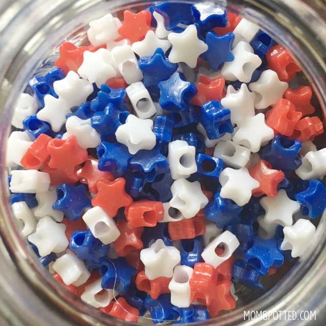 Red White & Blue Glitter Slime