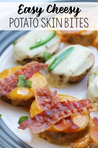 Quick and Easy Cheesy Potato Skin Bites - MomSpotted