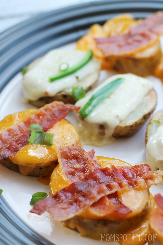 Quick and Easy Cheesy Potato Skin Bites