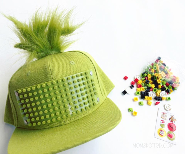 Dr. Seuss The Grinch Bricky Blocks Build-On Snapback Hat Kit