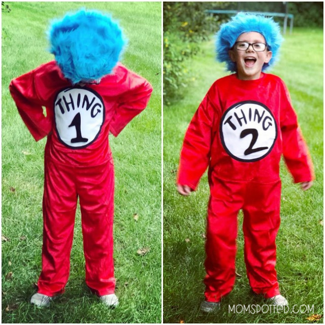 Sawyer Dr. Seuss Cat in the Hat Thing 1&2 Deluxe Costume Kids M 8-10