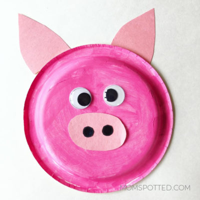 Paper Plate Pig Kids Craft - Mom Spotted