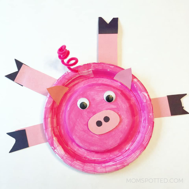 Paper plate pig - The Craft Balloon