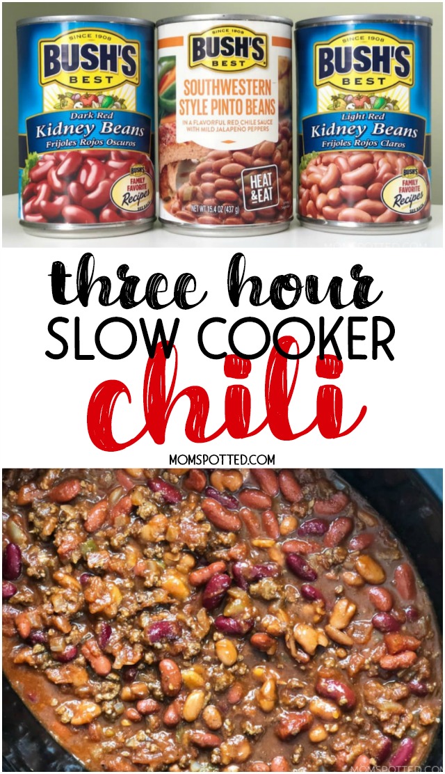 Three-Hour Slow Cooker Chili Recipe